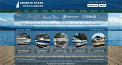 Desktop Screenshot of granitestatedockmarine.com