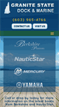 Mobile Screenshot of granitestatedockmarine.com